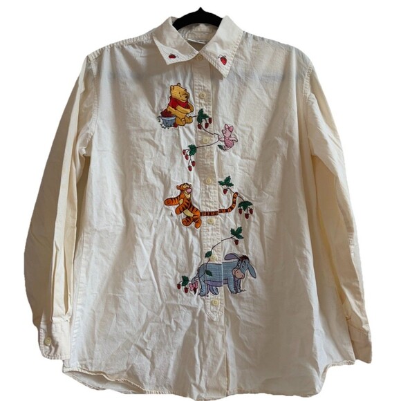 Disney Tops - Vintage The Disney Store Winnie The Pooh Embroidered Button Down Shirt Medium